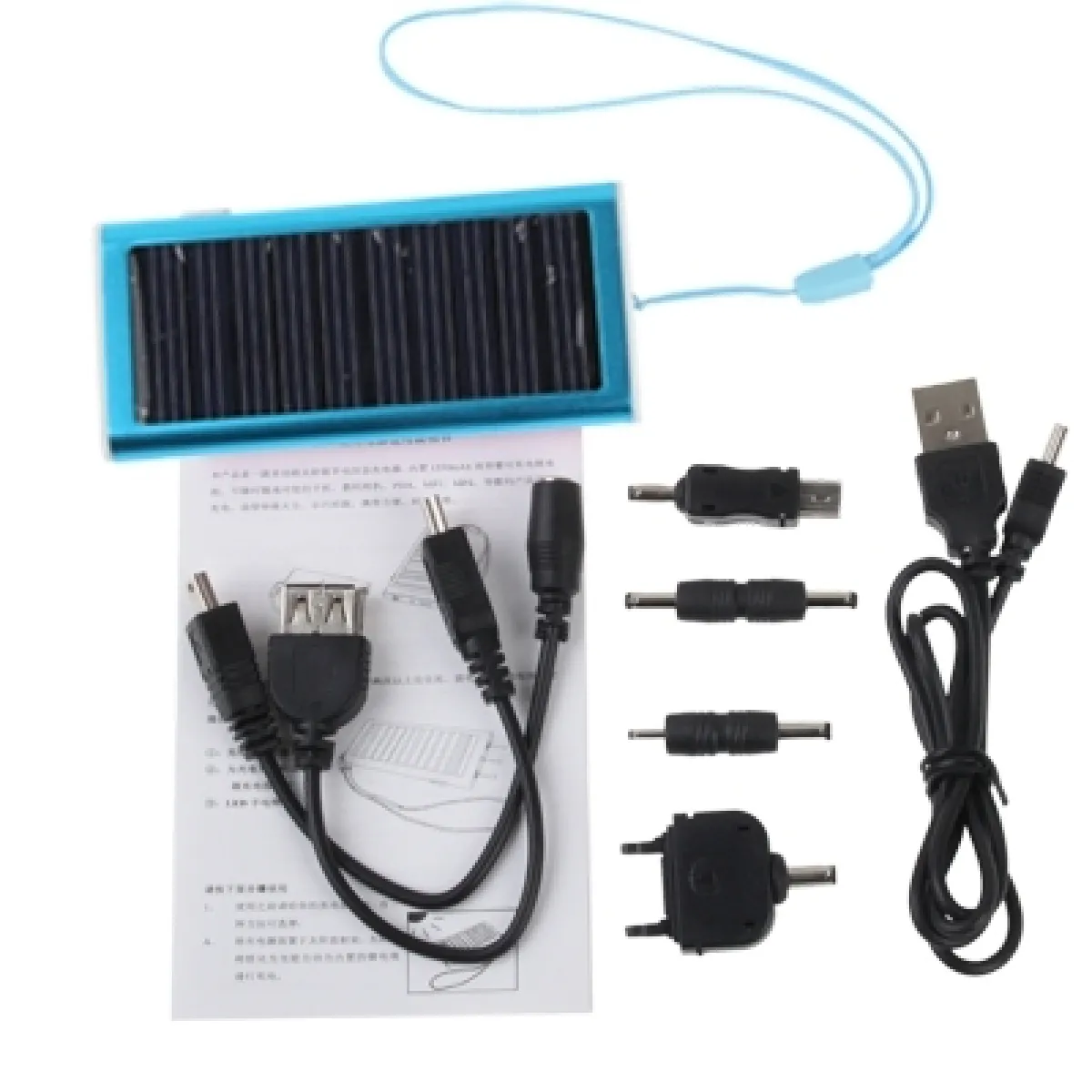Wewoo Chargeur solaire Blue 1350mAh
