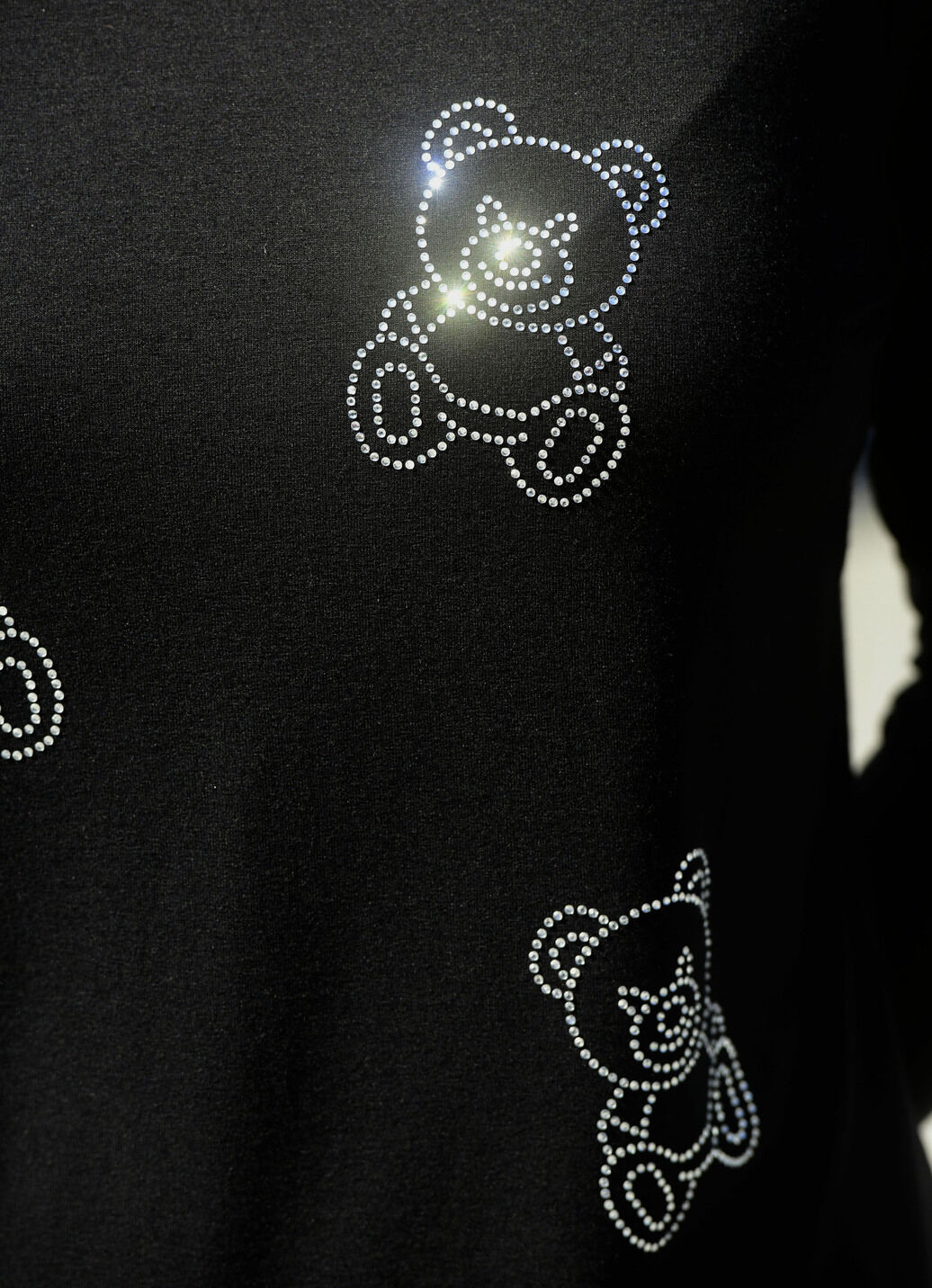 Shirt mit Bärchen-Strasszier