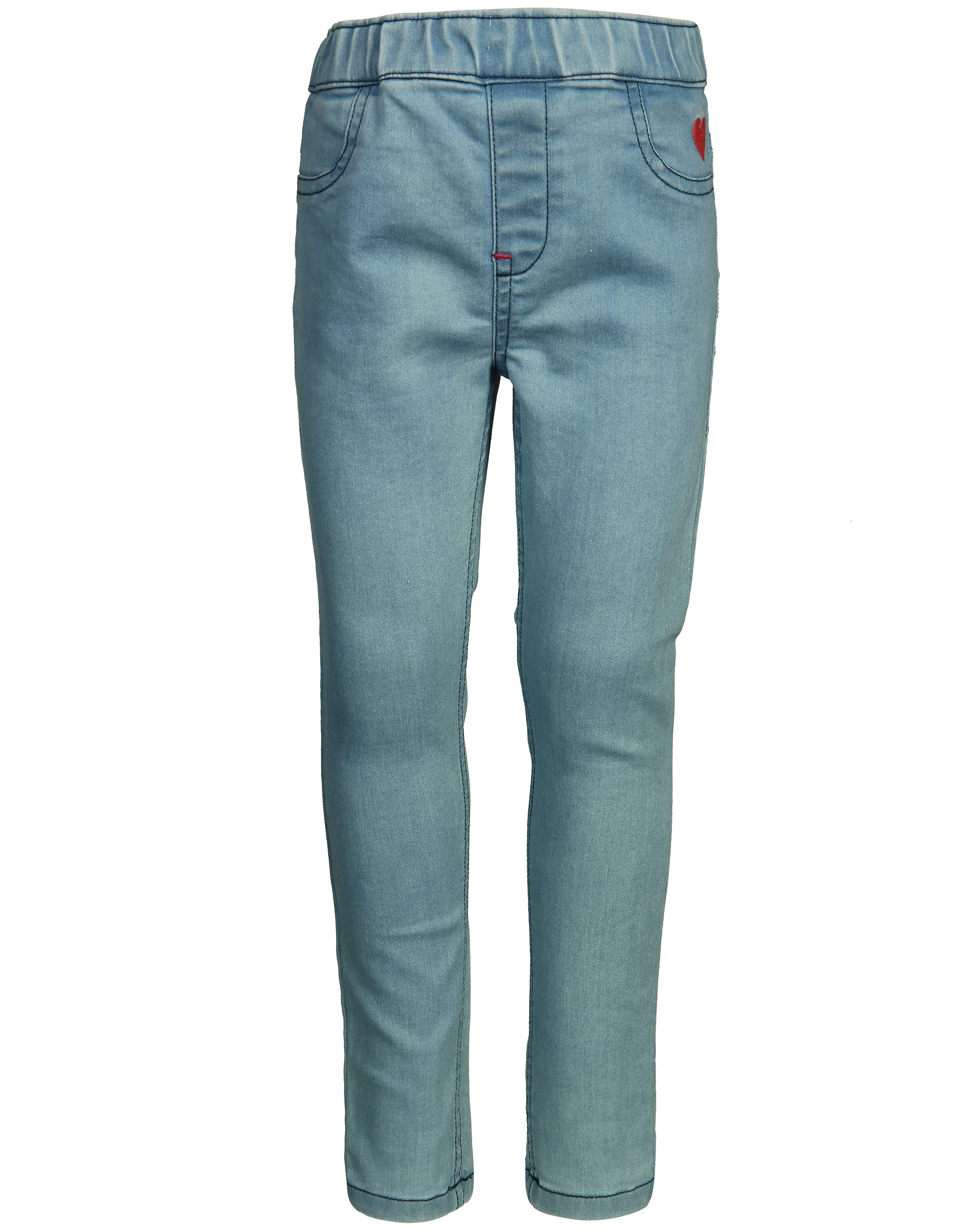 Jeggings PINKES HERZ in mittelblau