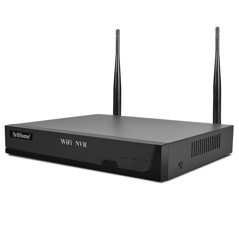 (2MP) 8x WiFi Internet IP NVR Überwachungskamera HD 1080p IR LED's Nachtsicht & Bewegungserkennung / AP / Audio / IP66 (iOS/Android)