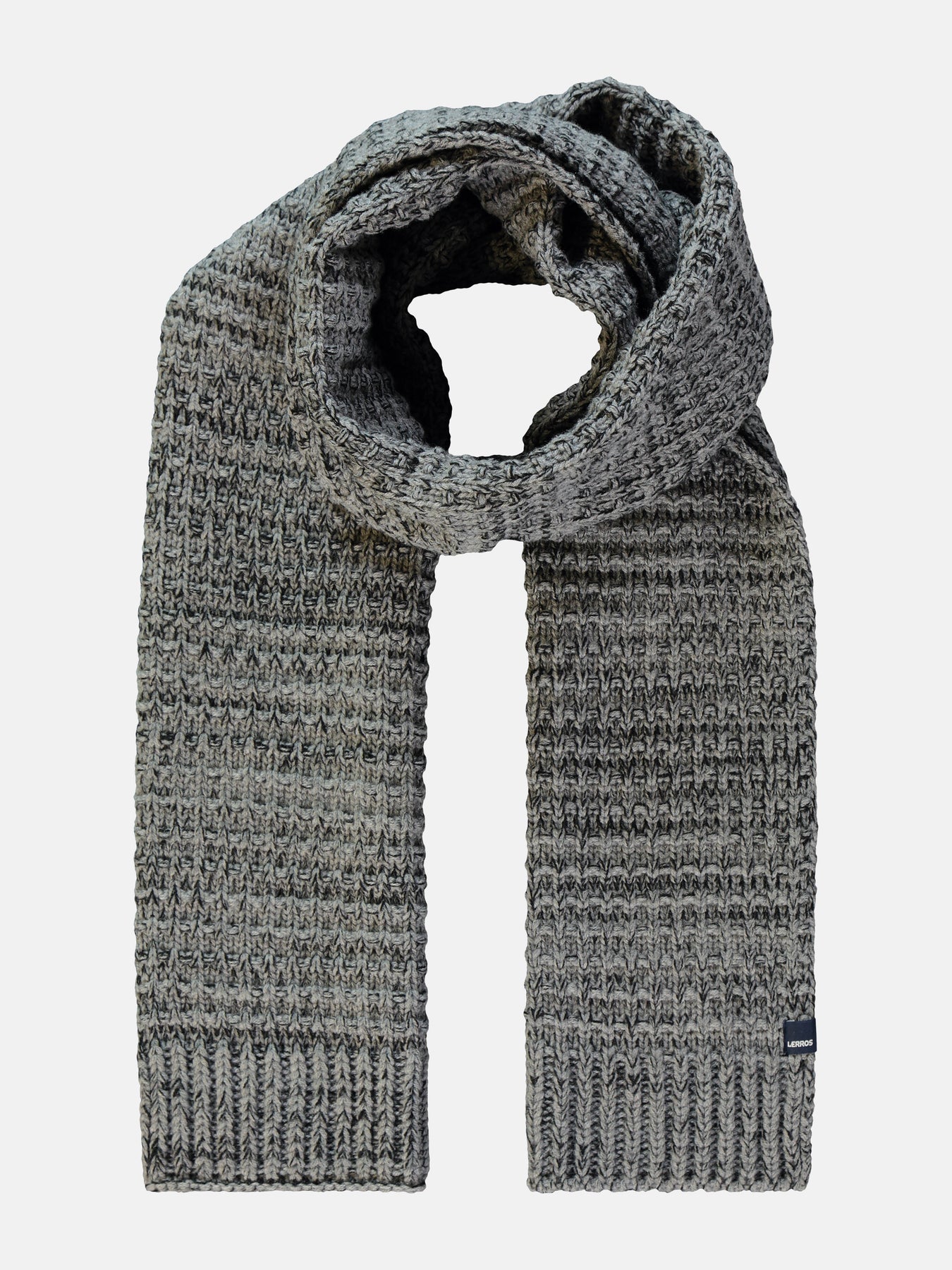 Melierter Grob-Strickschal