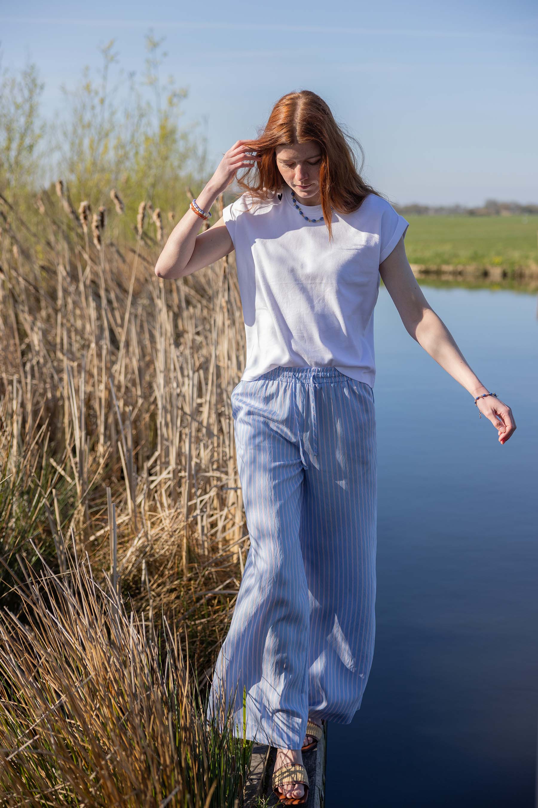 gestreepte broek