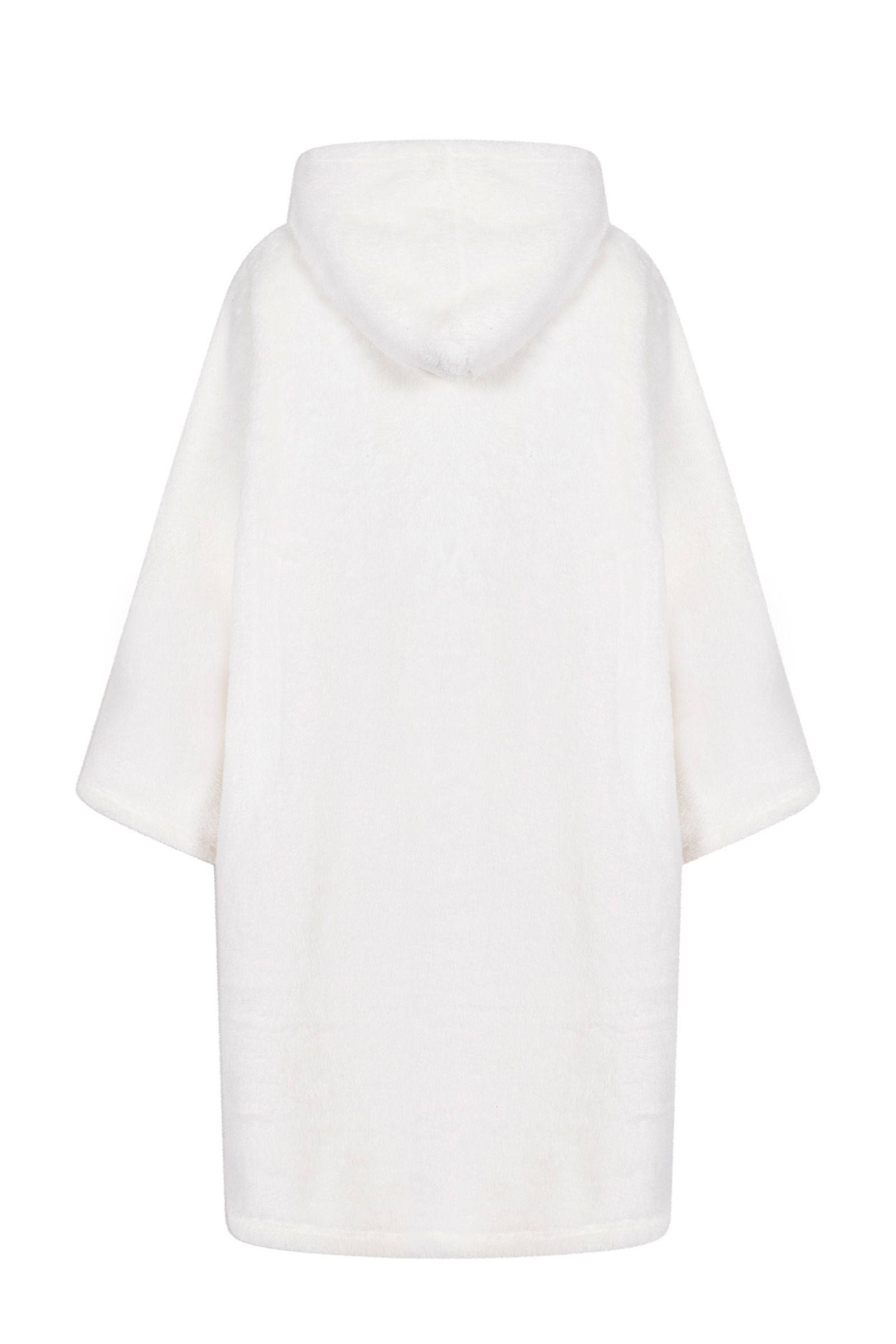 Hunkemöller fleece snuggle jurk met capuchon wit