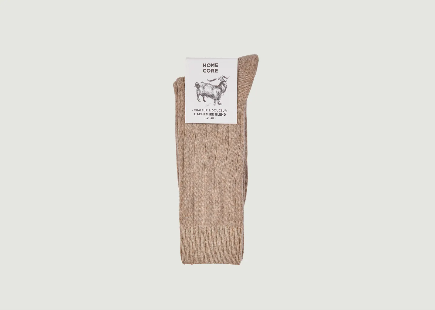 Chaussettes unies côtelées Homecore