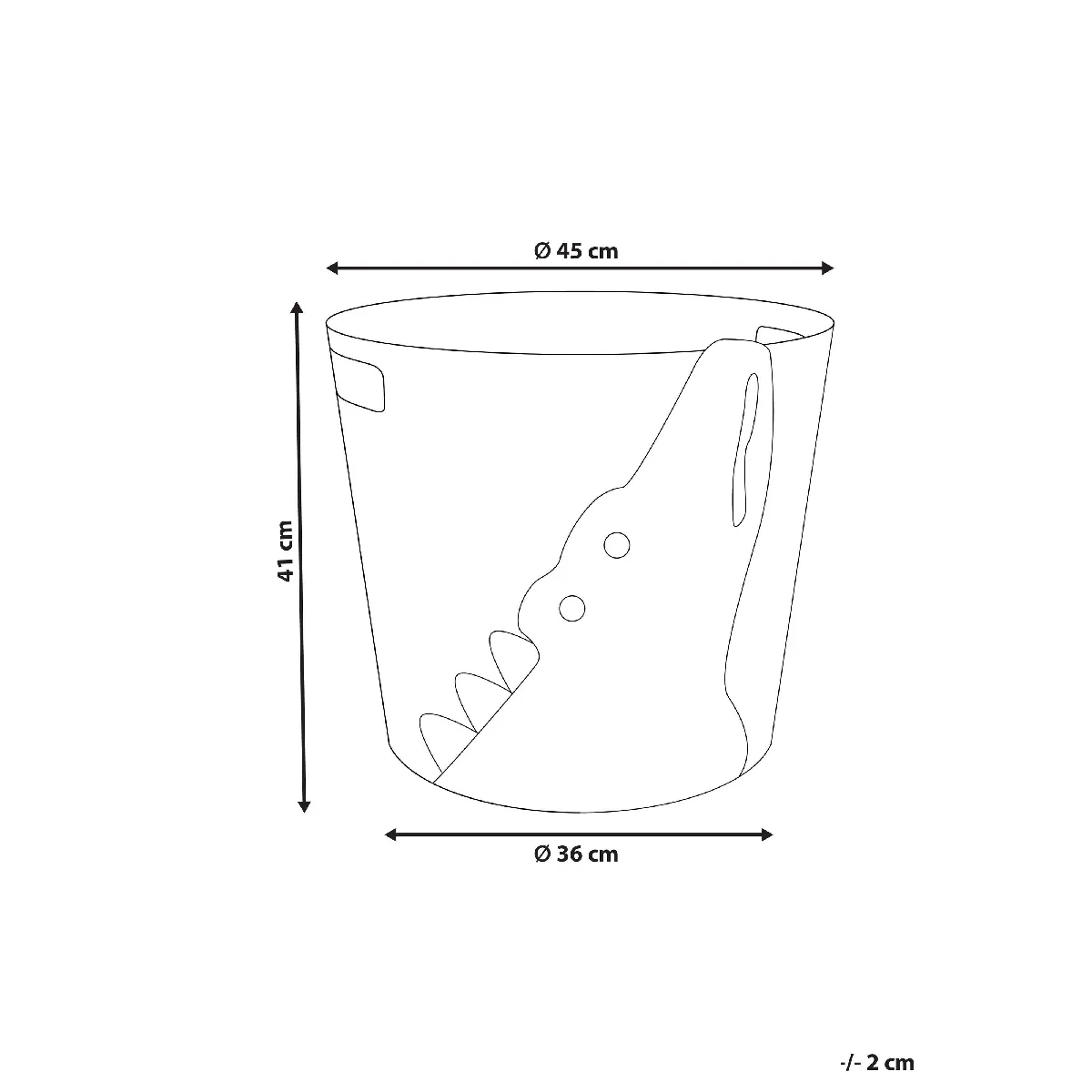 Beliani LOXTON - Panier en jacinthe d'eau