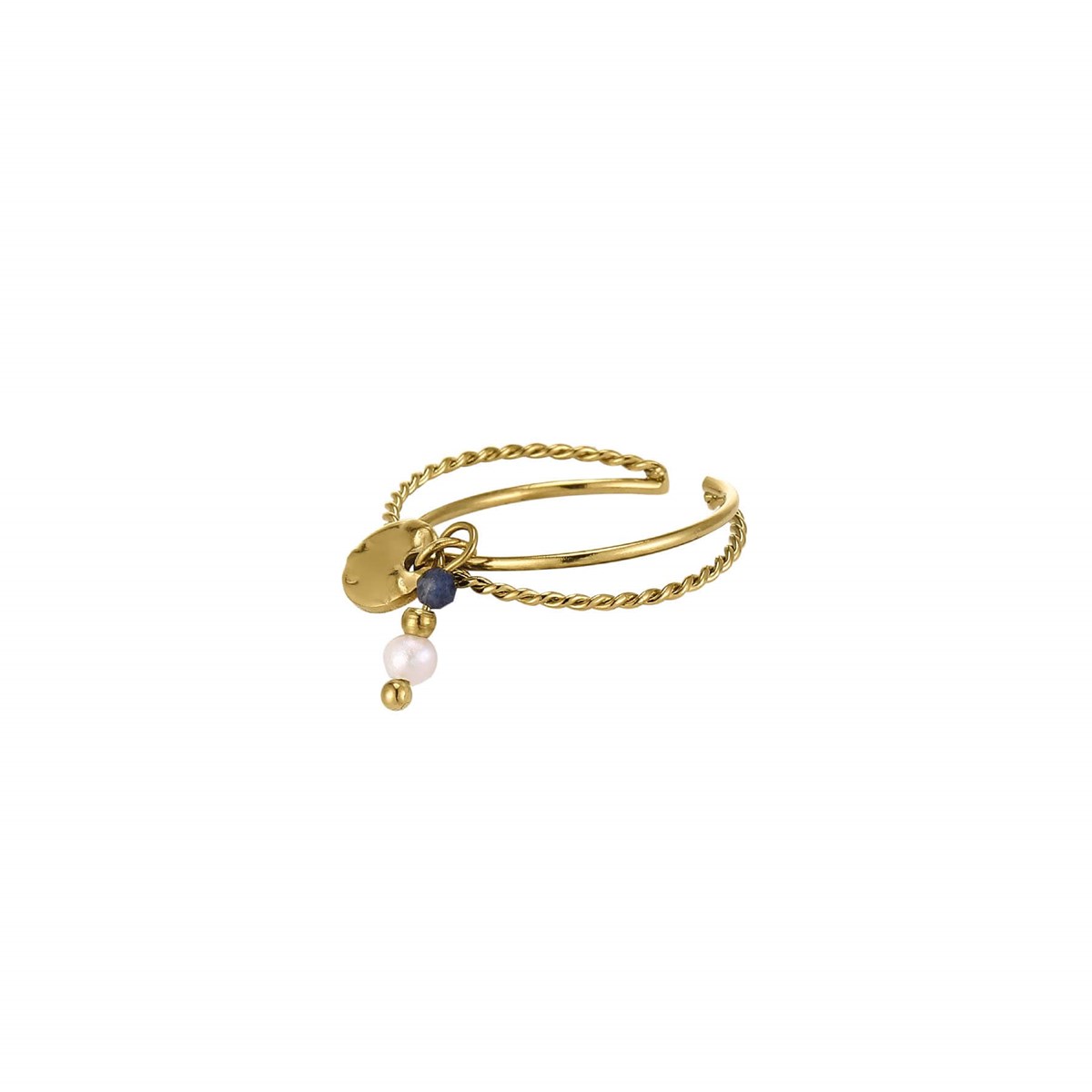 Bague Nate pierres et nacre