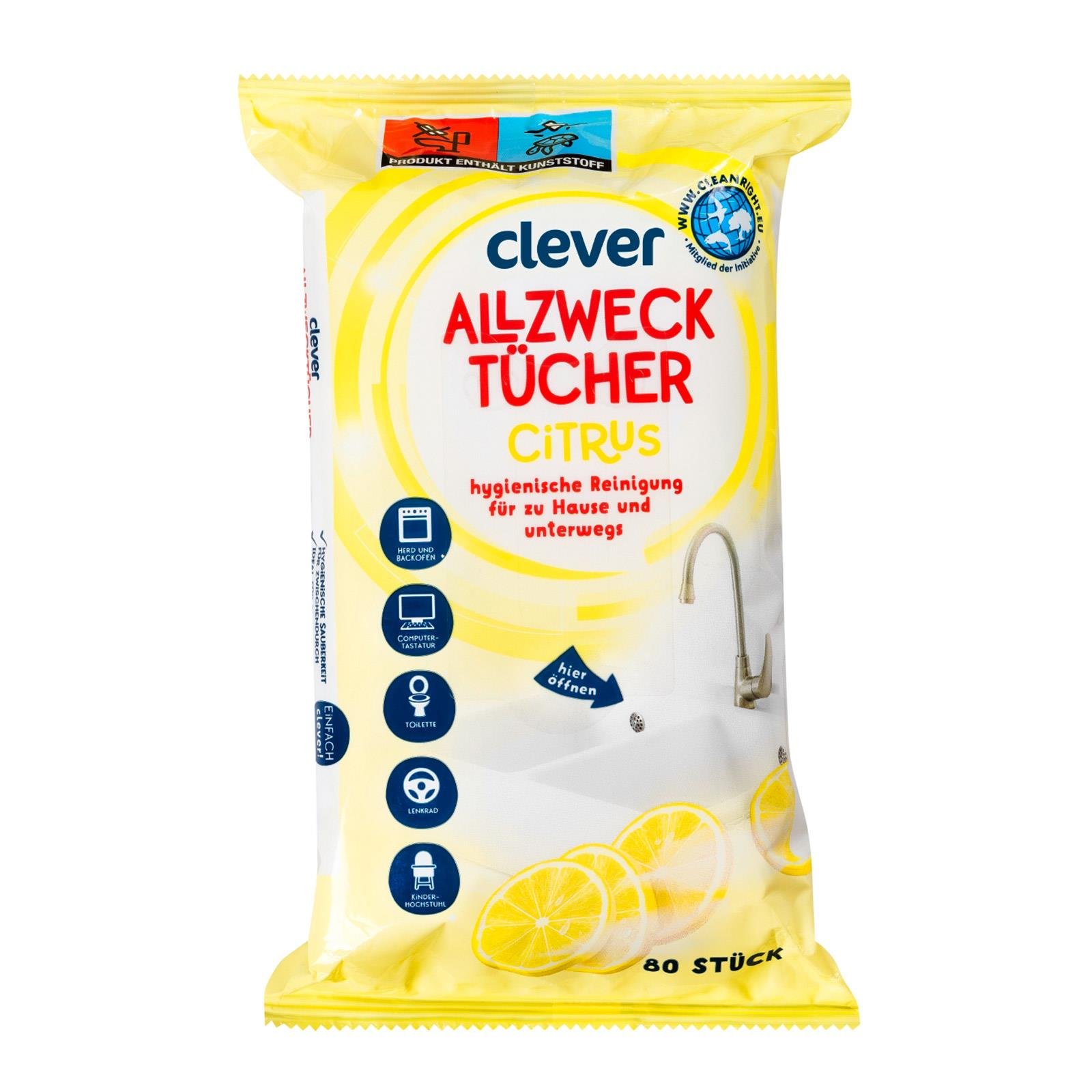 Clever Allzwecktücher Citrus