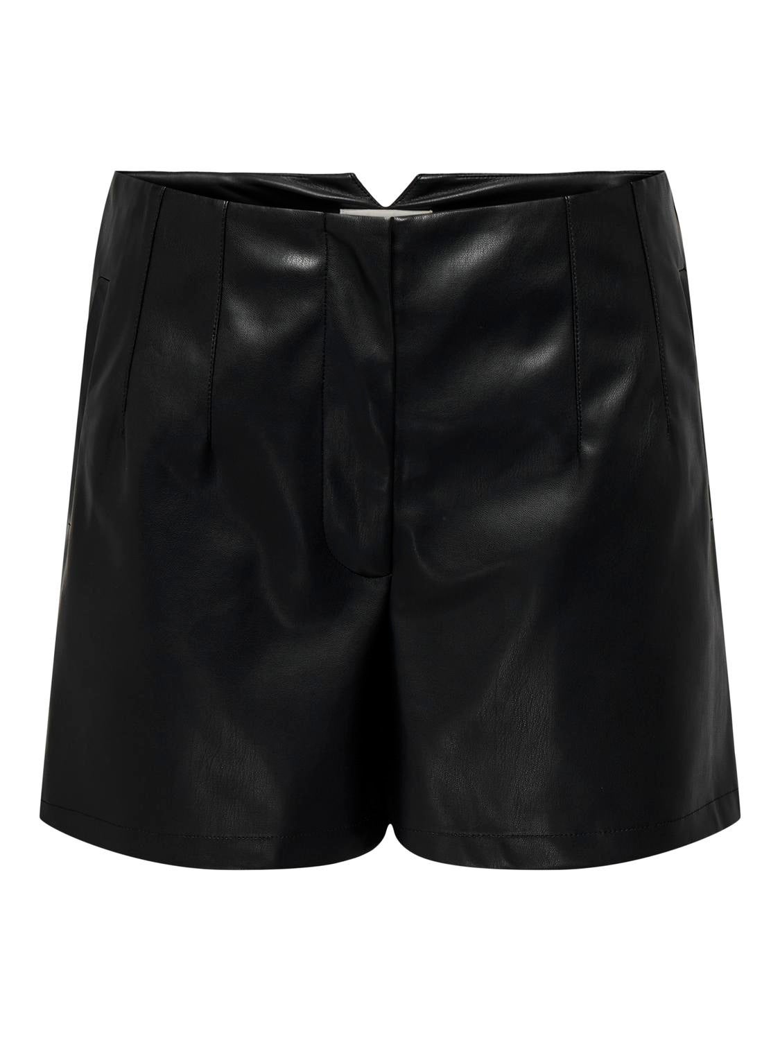 ONLRAVEN-HERO Hohe Taille Normal geschnitten Shorts Black