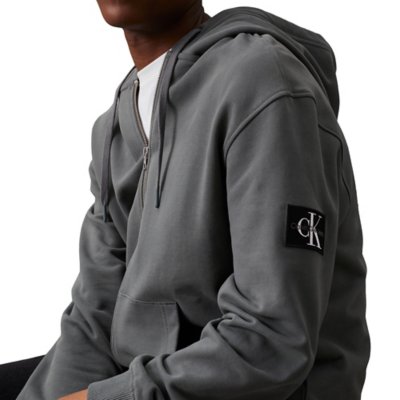 Sweatshirt zippé à capuche homme Badge Zip Through CALVIN KLEIN