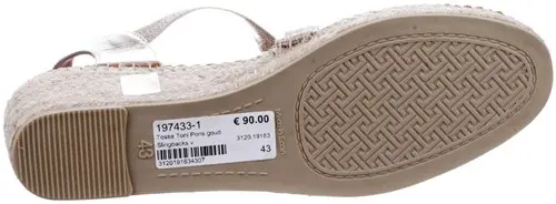 Tossa Toni Pons goud - maat 45 slingback goud - maat 45 Calandschoen