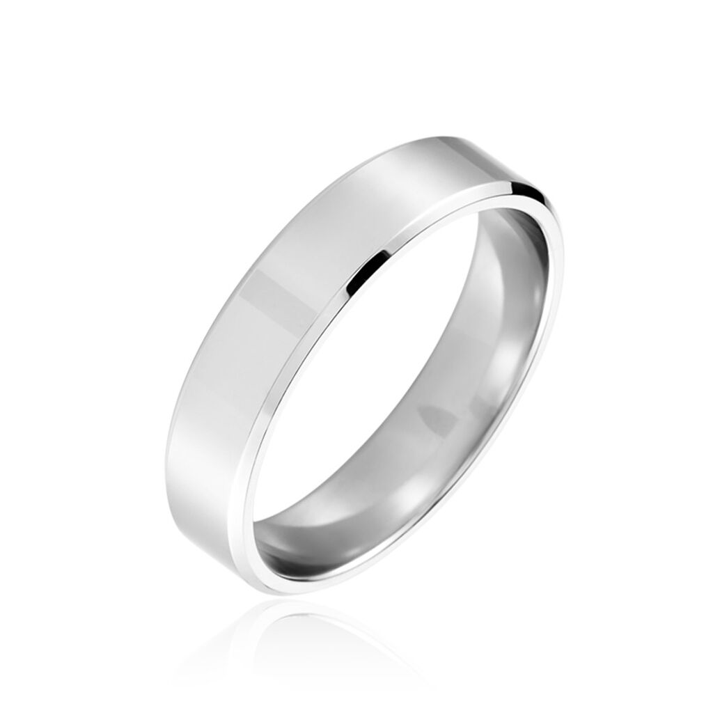 Alliance Hild Ruban Biseaute Palladium Blanc