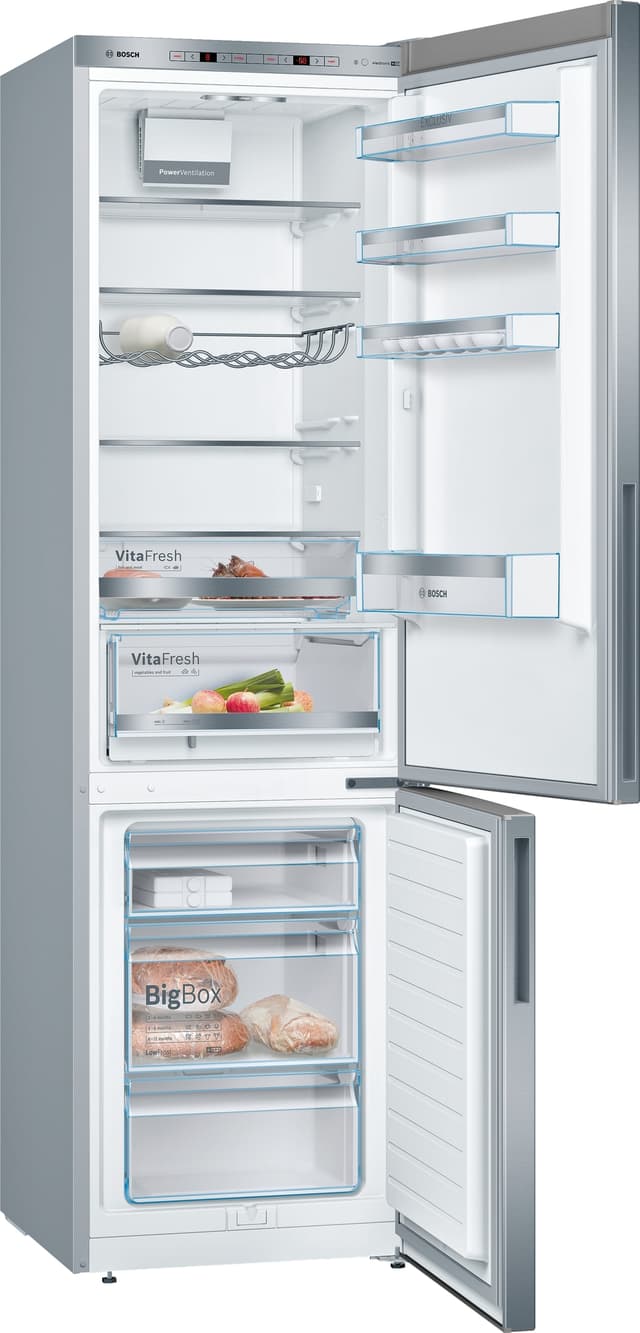 Bosch Serie 6 kølefryseskab KGE39AICA (stål-easyclean)
