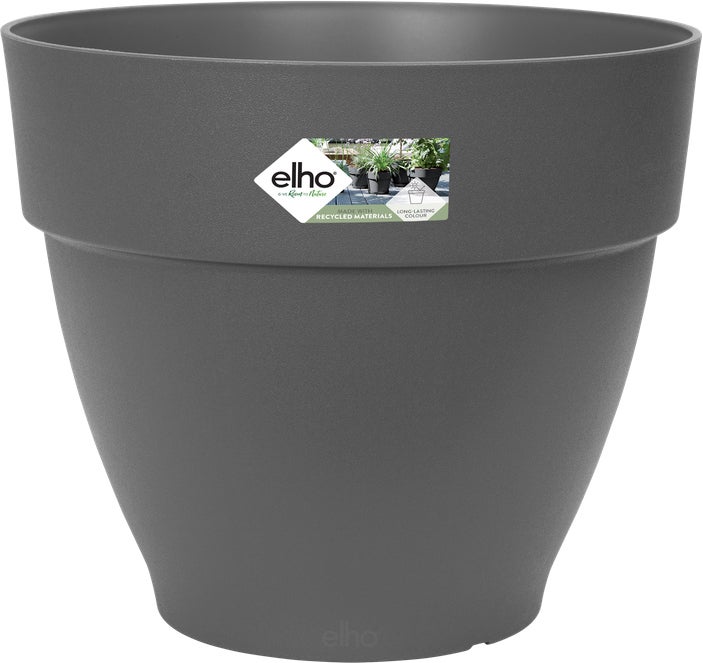 Elho bloempot Vibia Campana antraciet D 19,5 H 16,8 cm