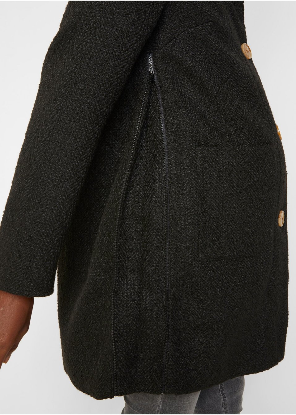 Manteau en bouclé de grossesse et de portage