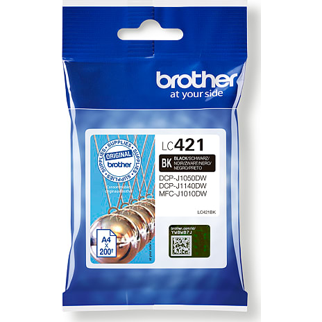 Brother LC421BK blæk - sort