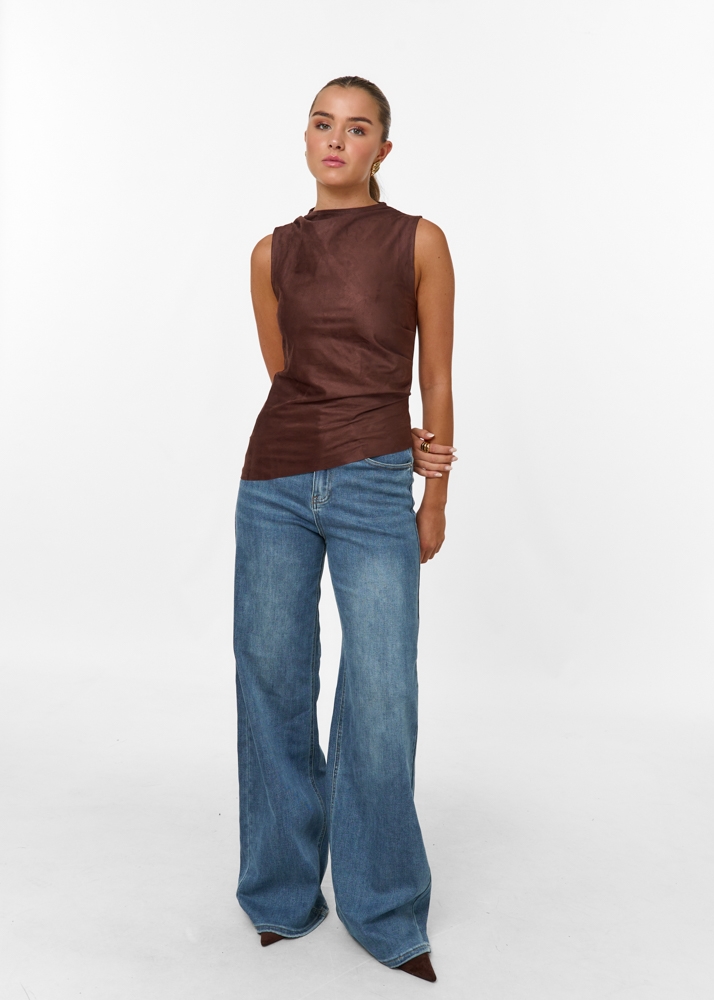 Manouk top choco bruin
