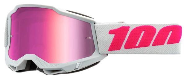 Masque 100% Accuri 2 Enfant Keetz Blanc / Verres Miroir Rose