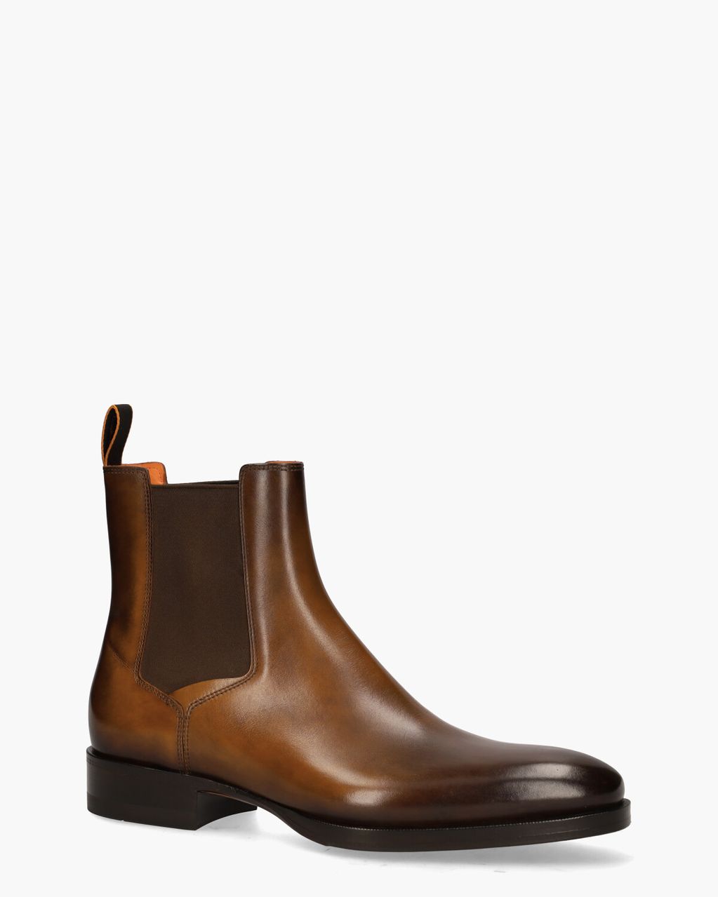Santoni 16755 Bruin Heren Chelseaboots