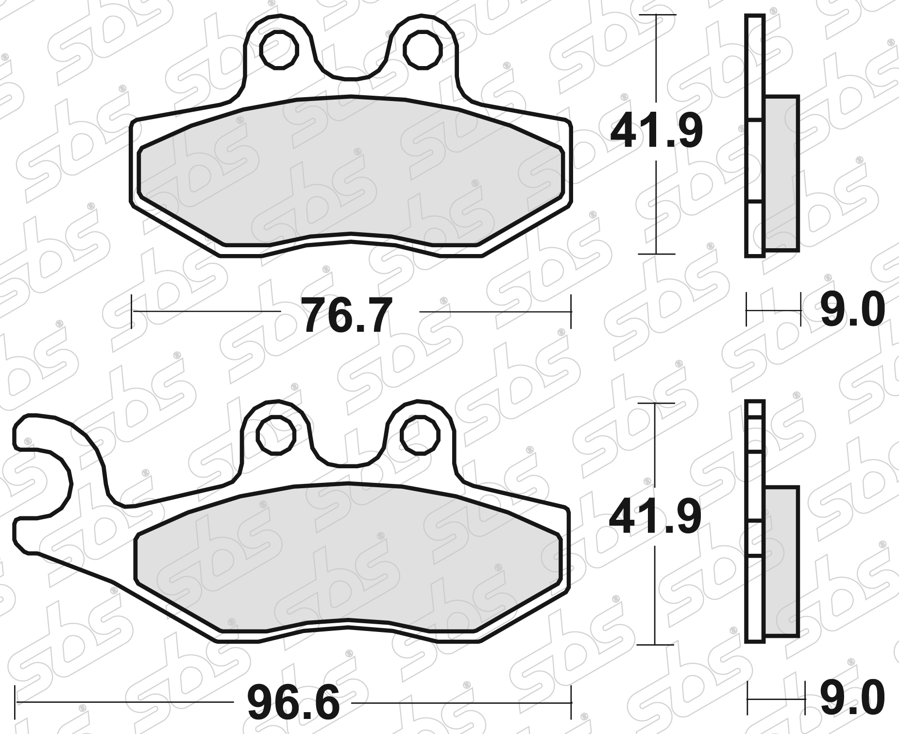 SBS - Plaquettes de frein 177 CT