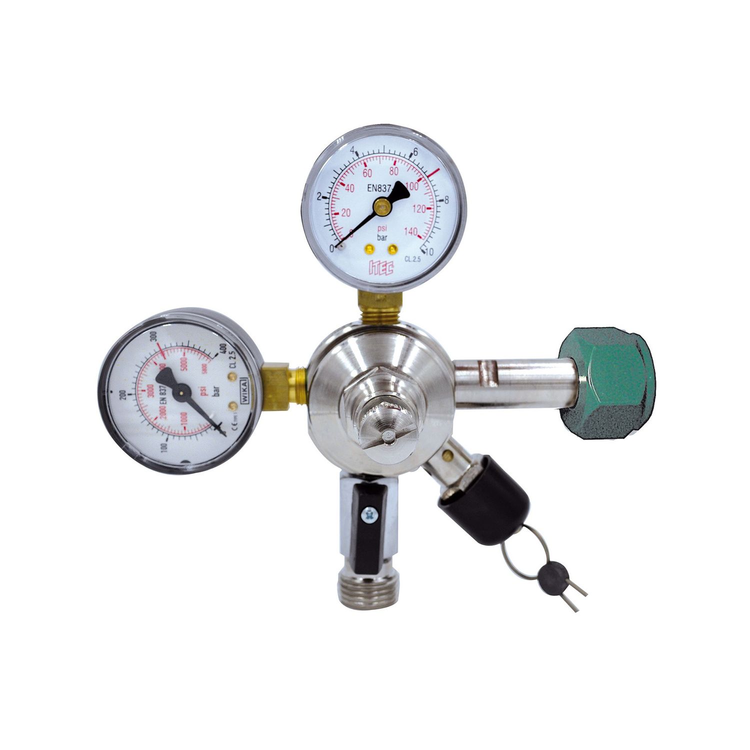 Druckminderer, Druckregler, Druckreduzierventil - Stickstoff (N2), 1-leitig, 7 bar