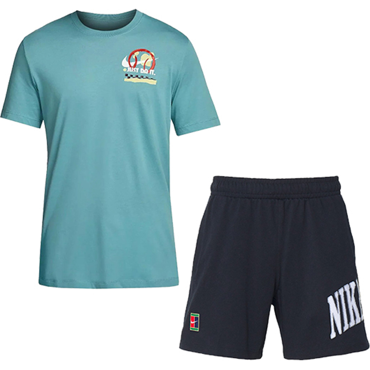 Nike Court Heritage Just Do It Tee Set Heren