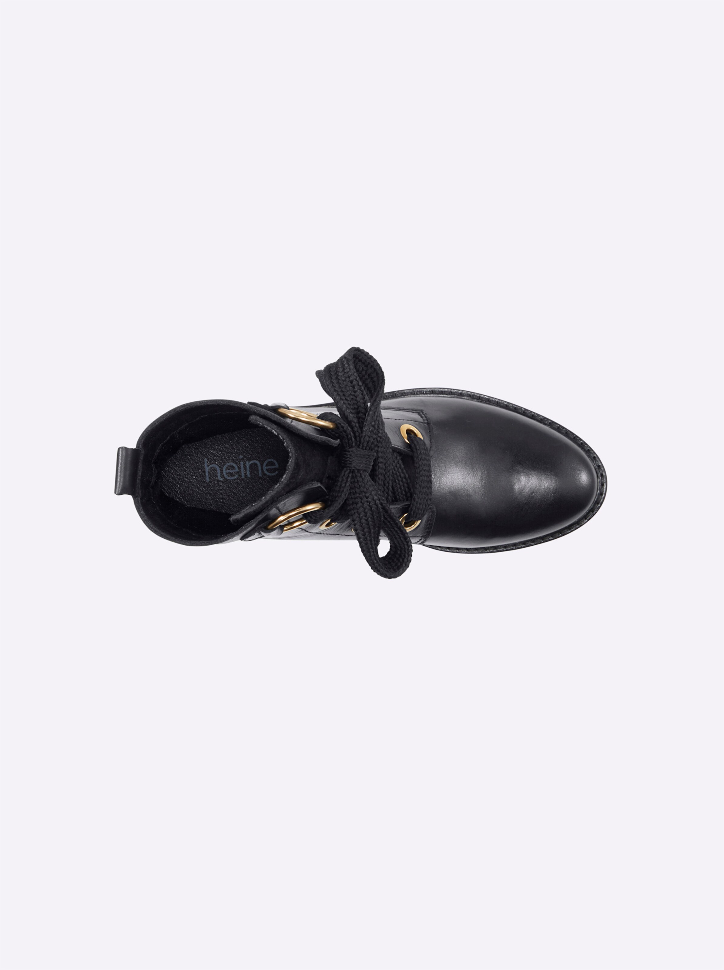 heine Schnürstiefelette in schwarz
