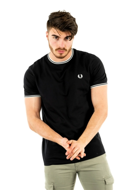 Tee shirt fred perry m1588 102 black