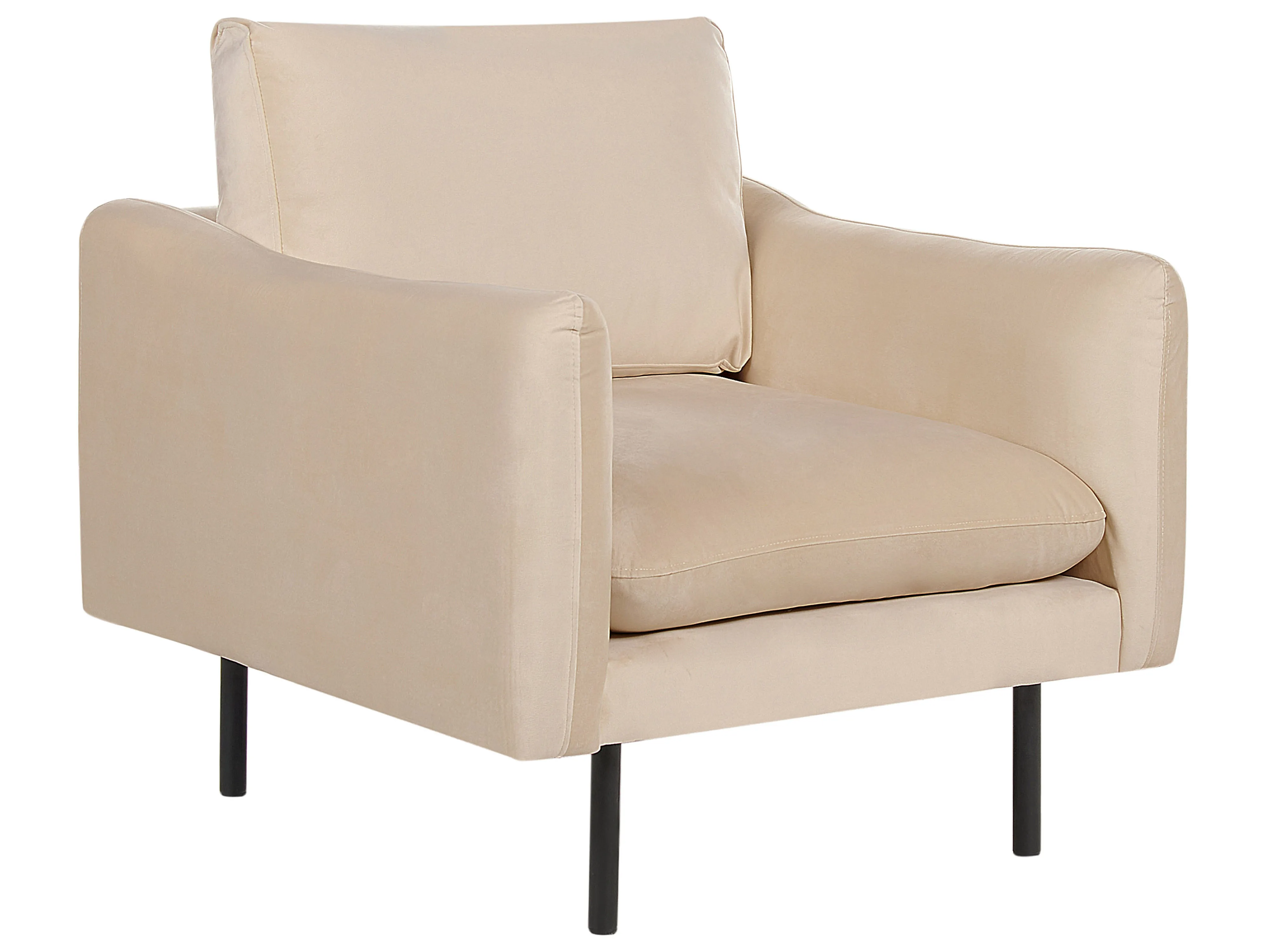 Bankenset 5-zits VINTERBRO Fluweel Beige met ottomaan