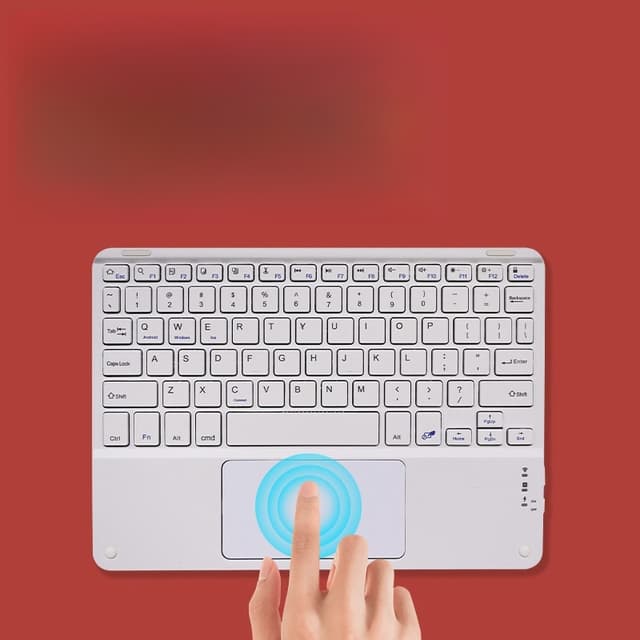 Trådløst touchpad-tastatur til tablets Sort L