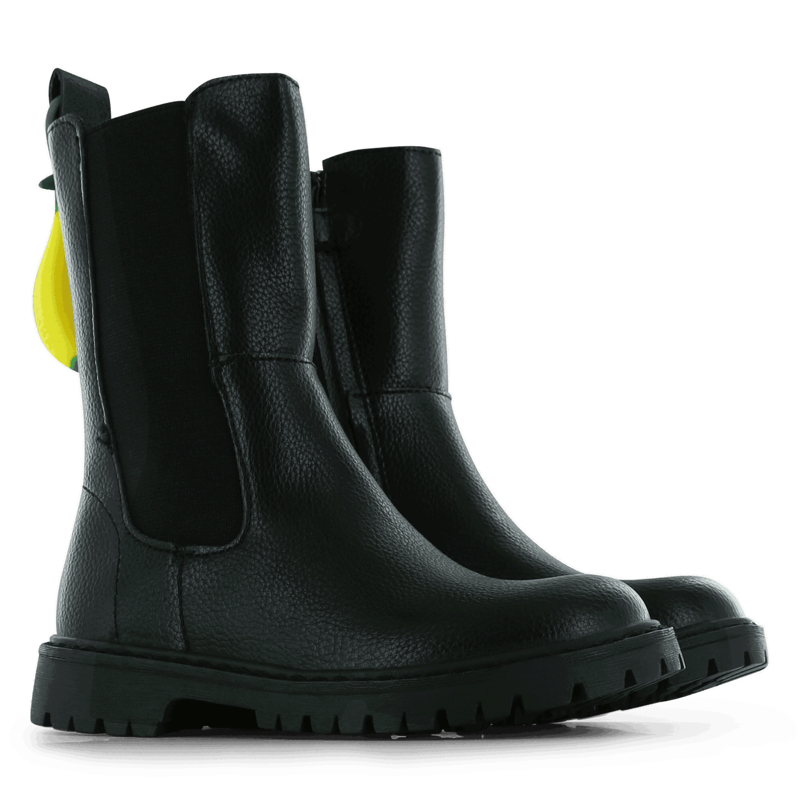 Go Banana's schwarzer hoher Stiefel