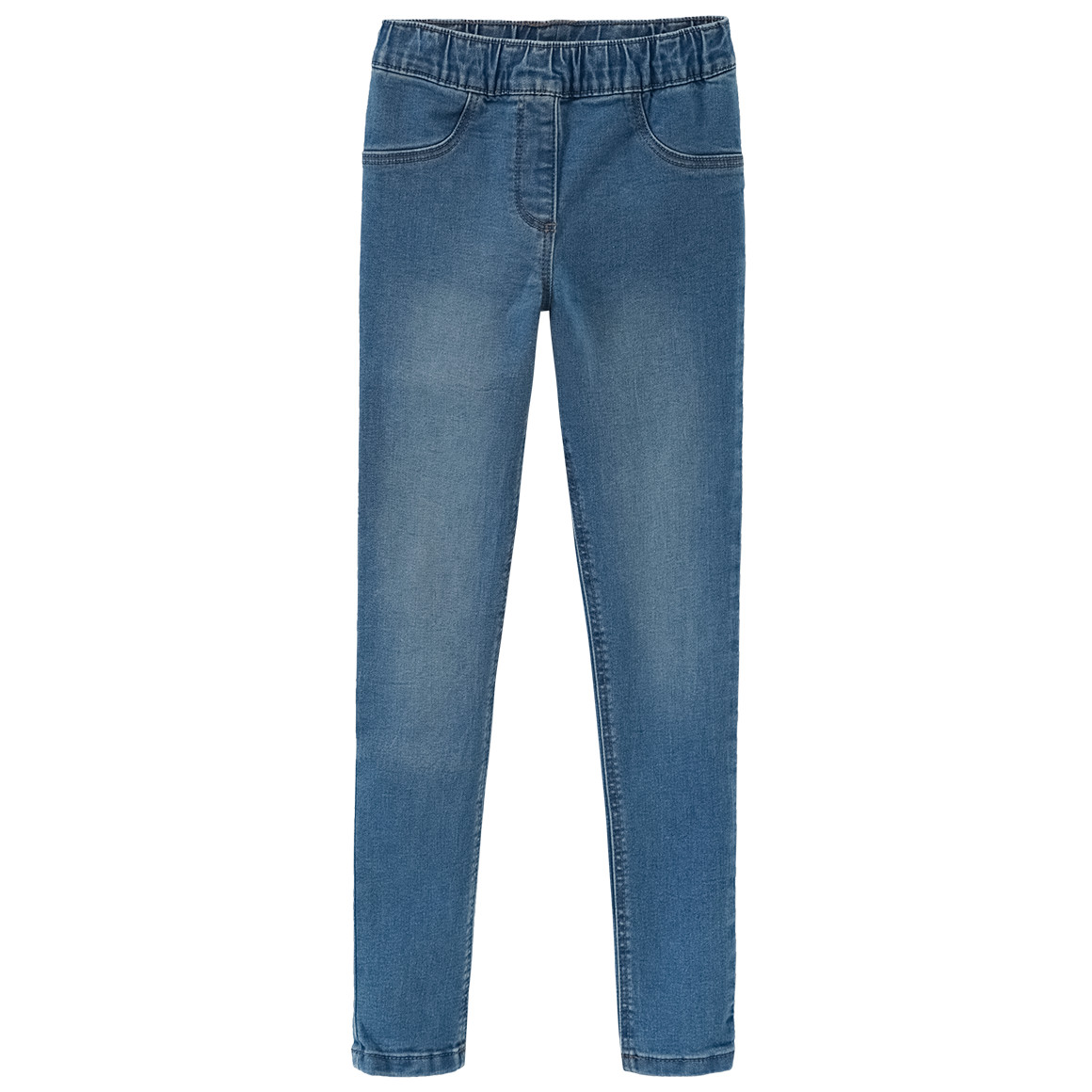 Famy 2 Mädchen Jeggings mit Stretch-Bund hellblau / dunkelblau
