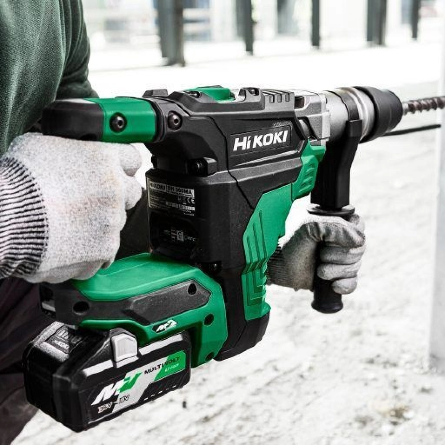 HiKOKI DH36DMAWAZ 36V Multivolt Li-Ion accu SDS-Max Boorhamer set (2x 4,0Ah) in koffer - 8,5J - koolborstelloos