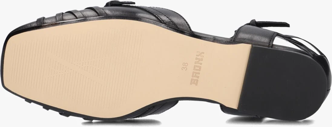 BRONX zwarte bronx sandalen lorr-i 6499-w