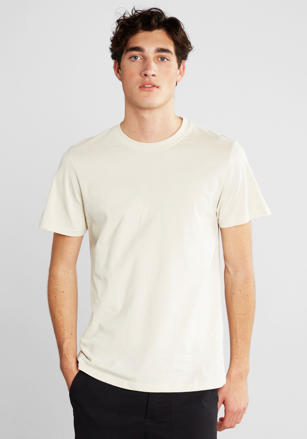 Dedicated T-Shirt Stockholm Base Oat White