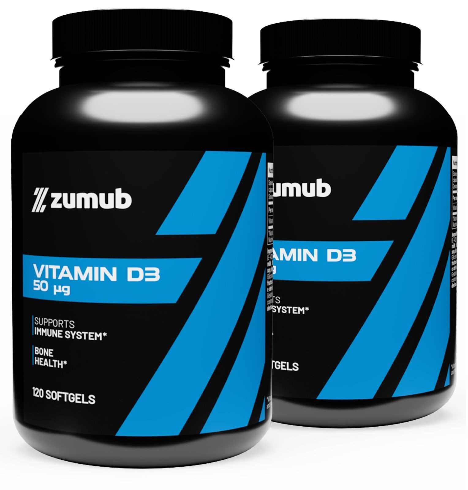 Zumub Vitamina D-3 50µg 120 cápsulas moles