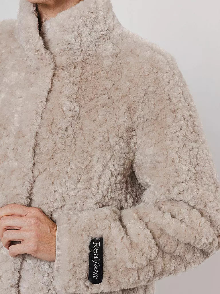 RINO&PELLE Jacke in Felloptik KION creme