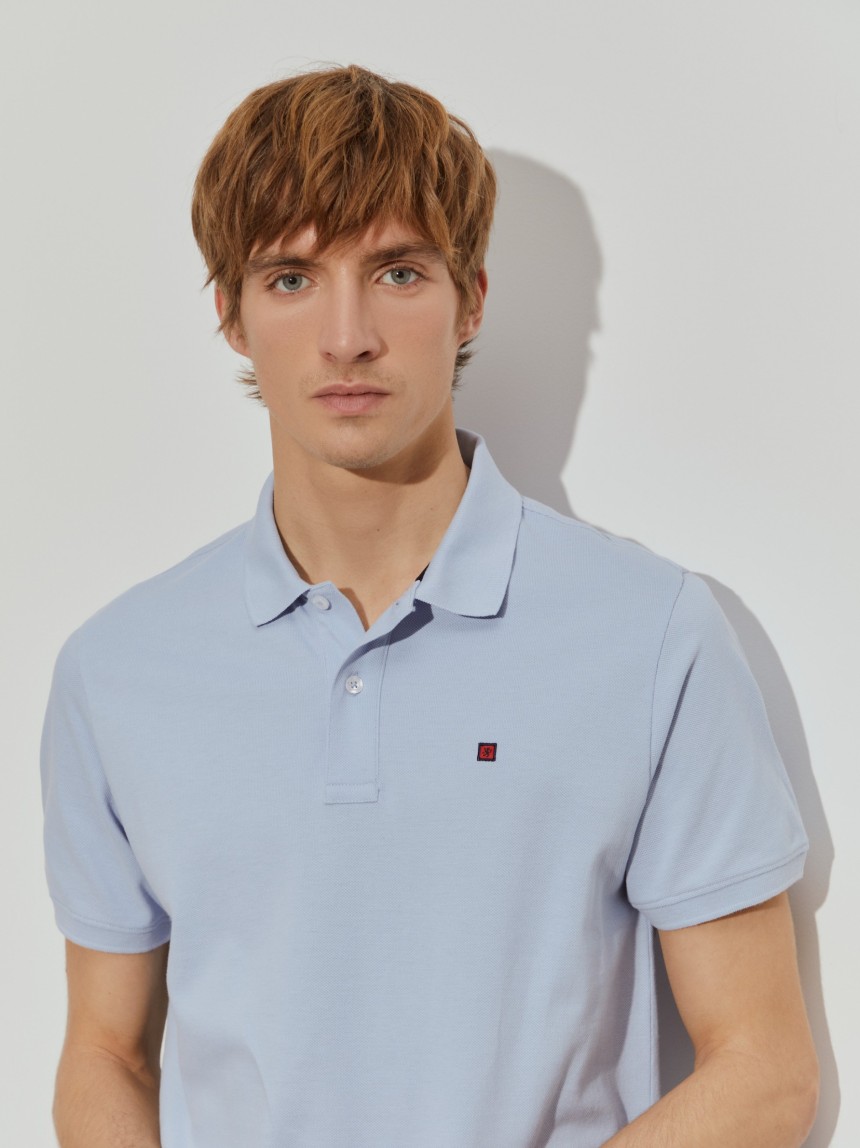 Polo piqué regular fit de algodão