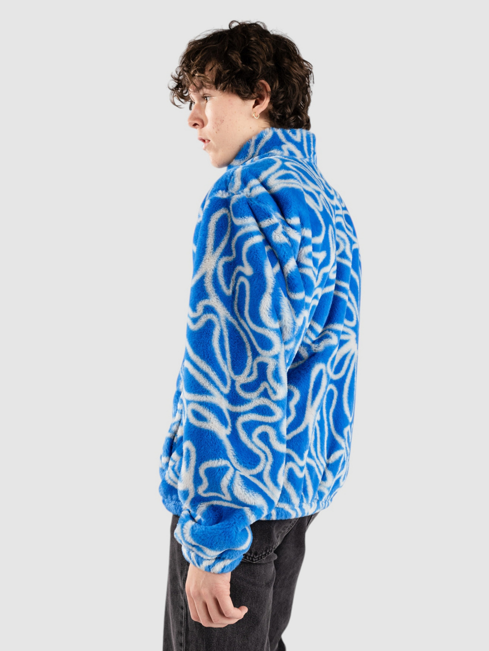 A.LAB Swirl Zip Hoodie blue