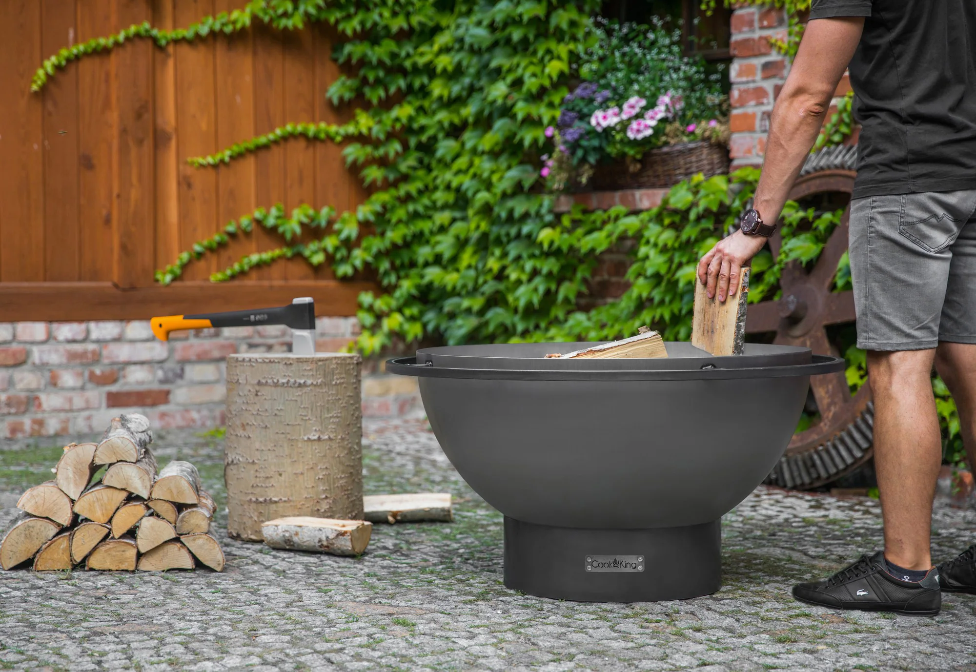 Tiefe Feuerschale Premium „FAT BOY“ 85 cm