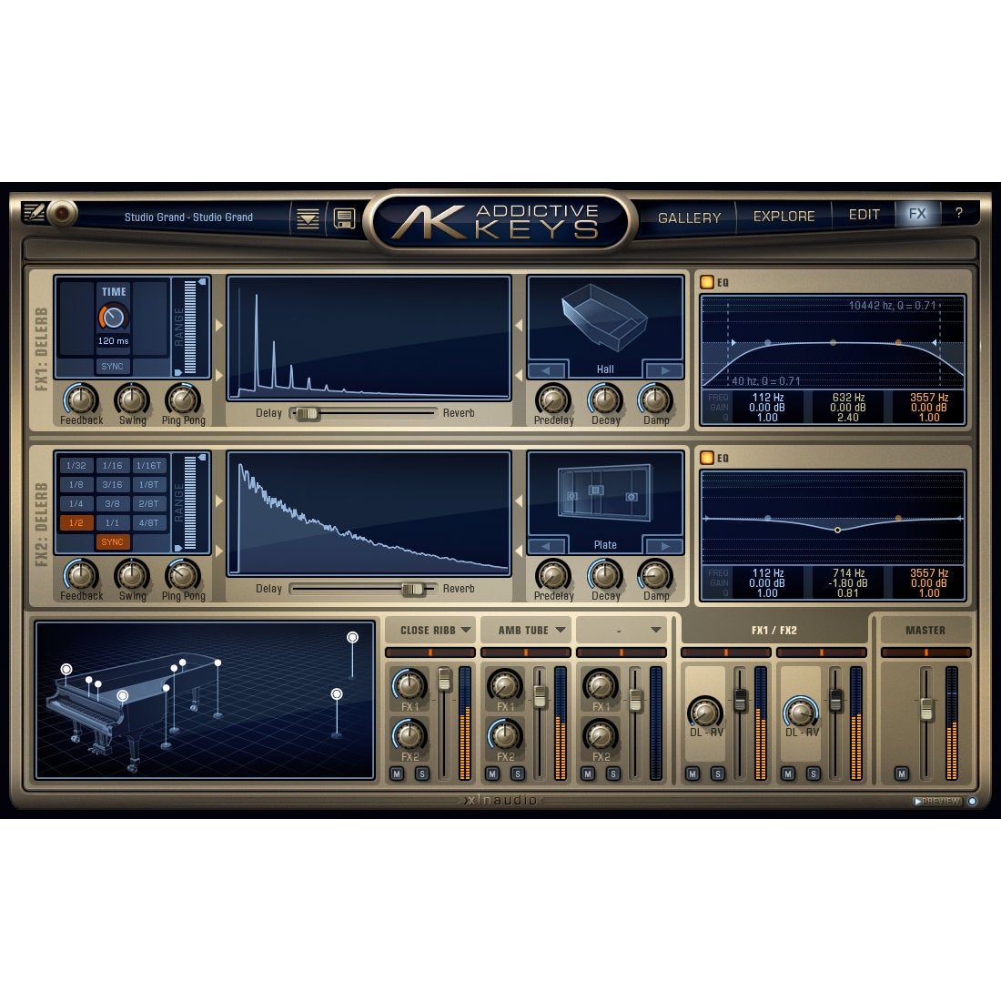 XLN Audio Studio Grand virtuele concertvleugel (download)