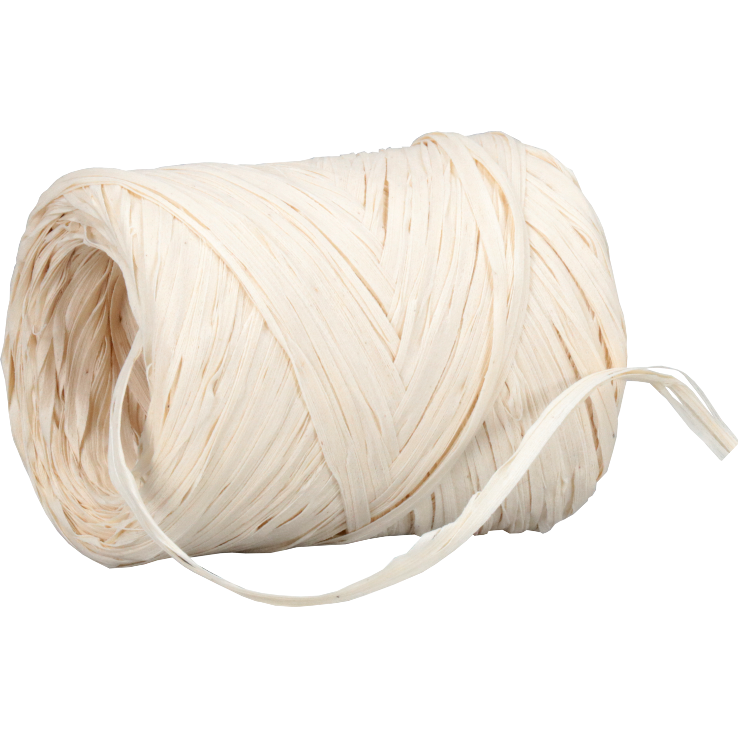 Goldina Raffia, 10mm, 50m, wit