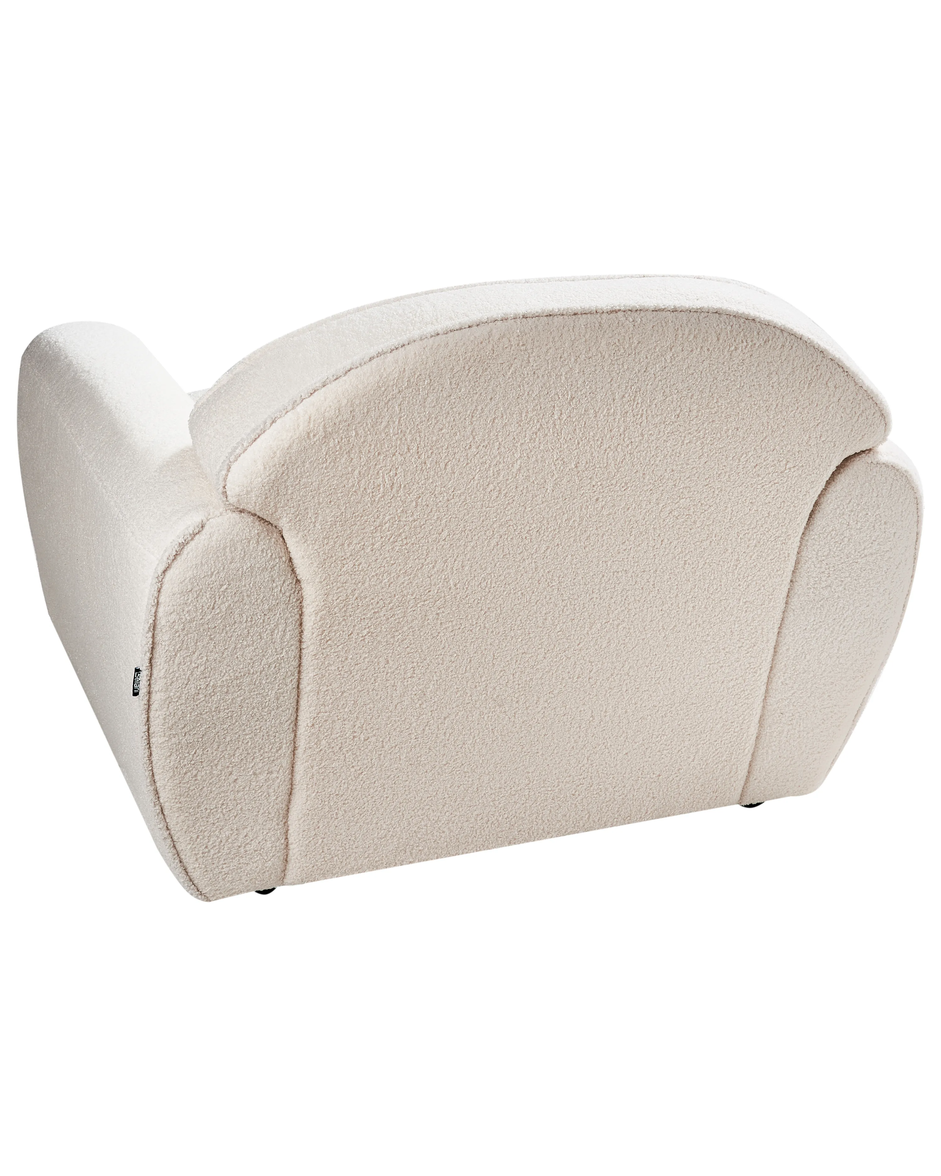 Fauteuil ELLEDE Bouclé Lichtbeige