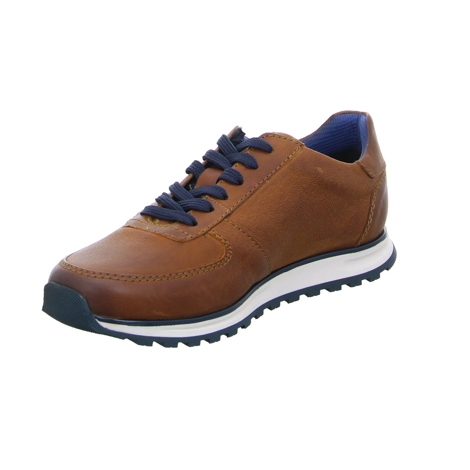 BUGATTI SHOES Halbschuhe Sneaker Cognac Leder