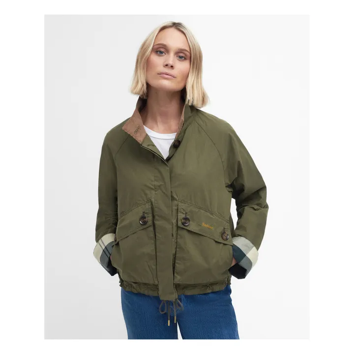 Barbour Veste Imperméable Crowdon | Vert kaki