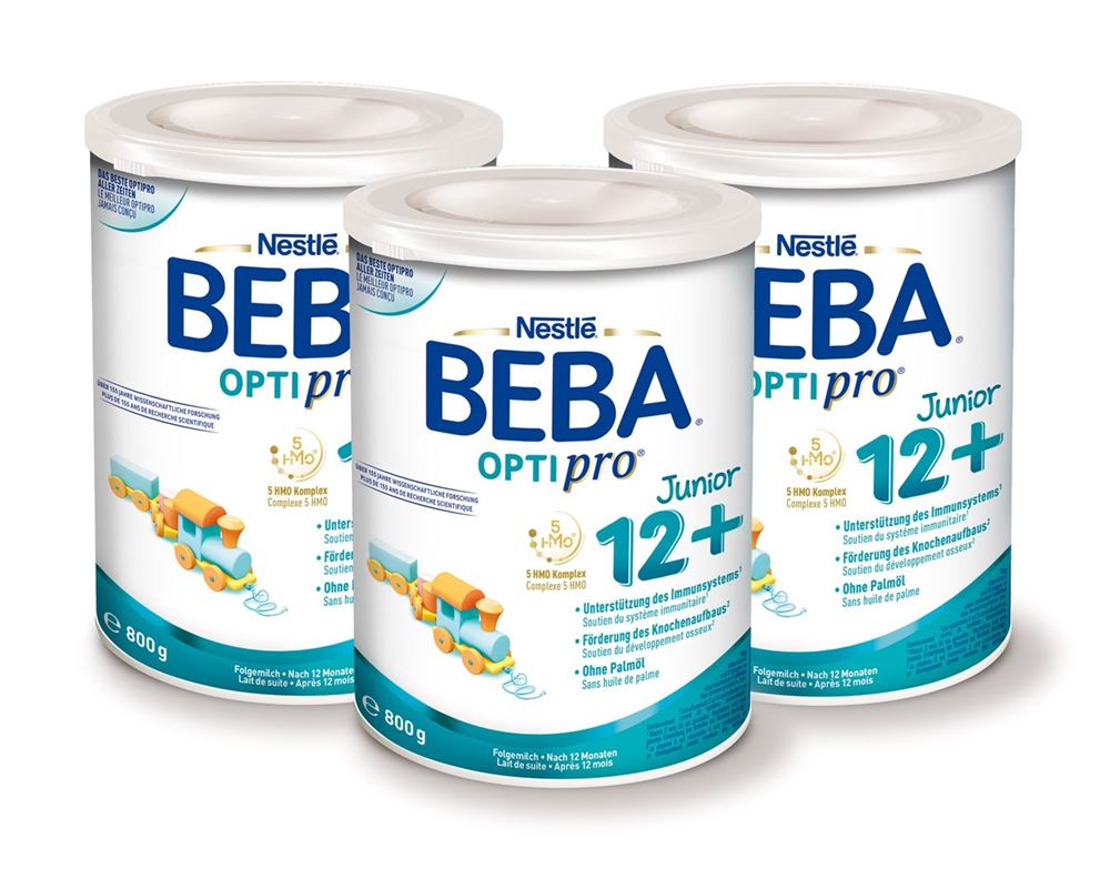 Beba Optipro Junior 12+<br>3 × 800 g, Dose, Pulver, Triopacks