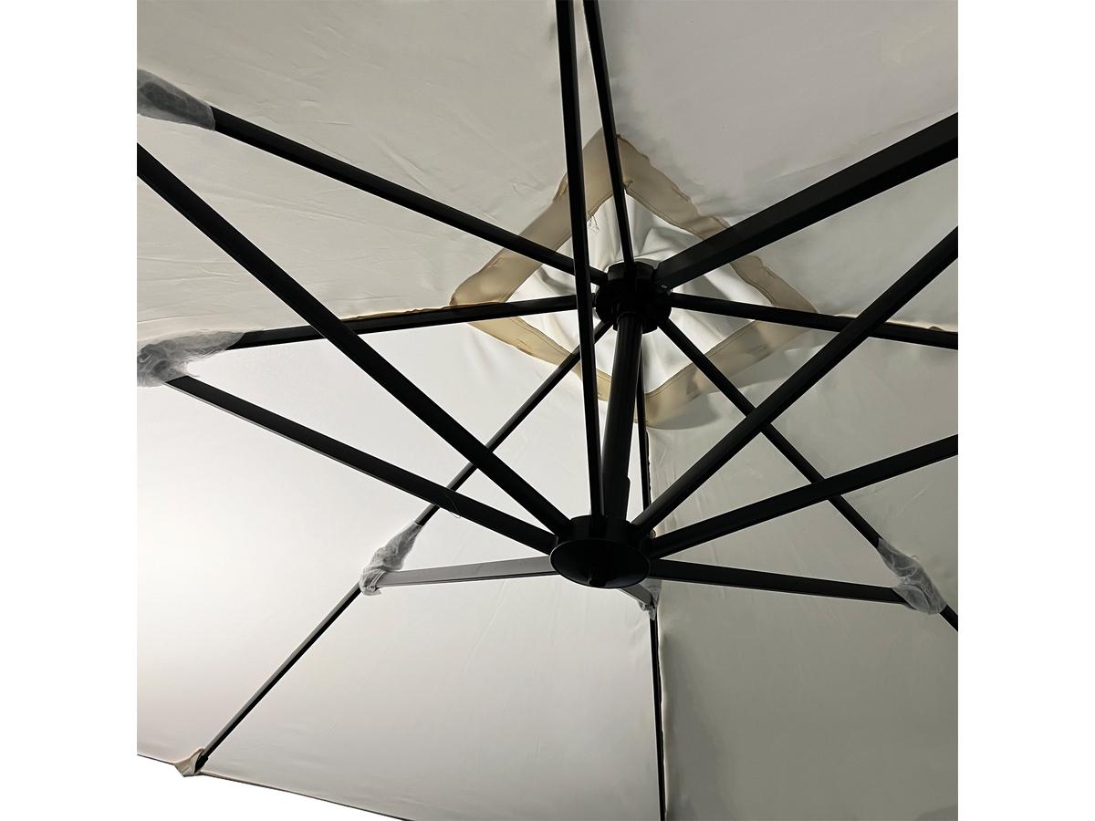 Buitenkado ultimate 3x3m aluminium zweefparasol - beige