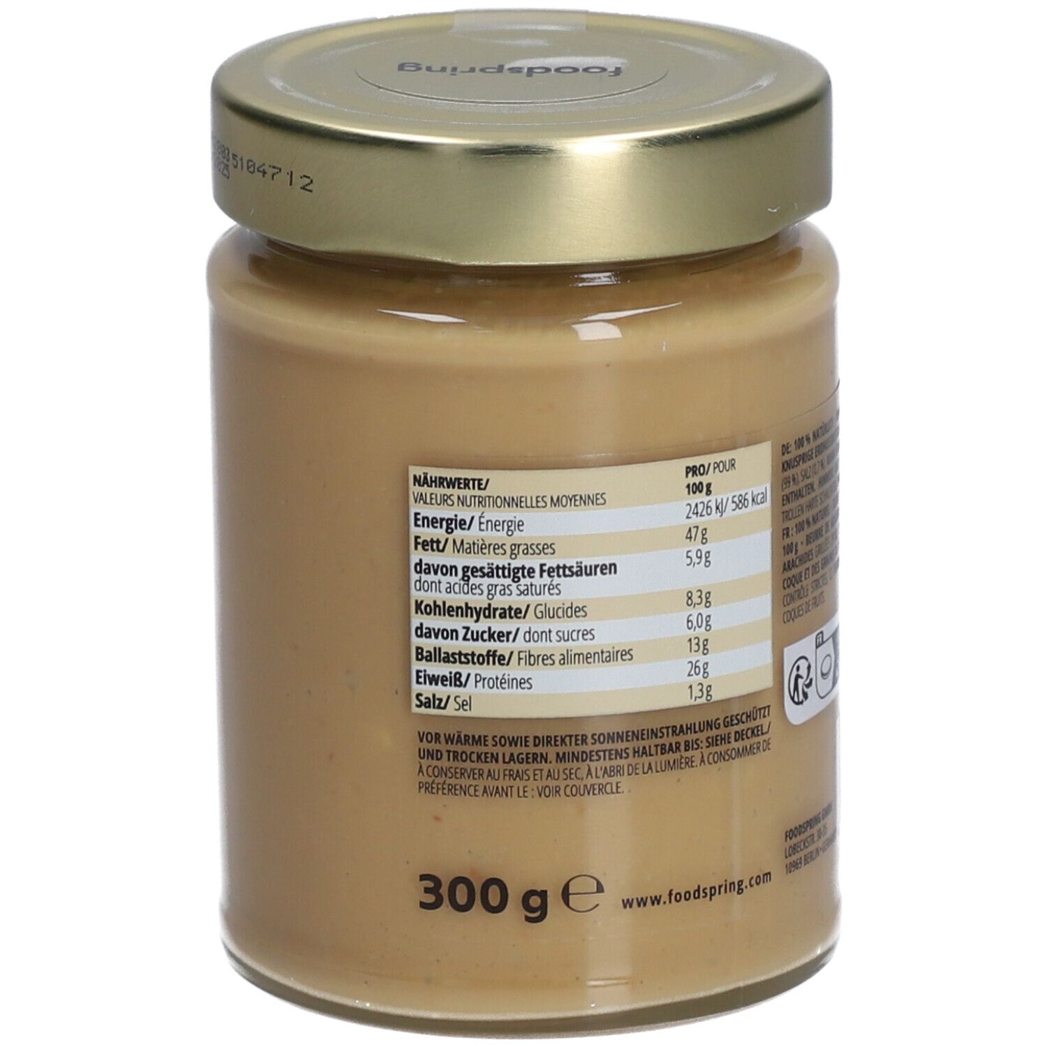 foodspring® CRUNCHY PEANUT BUTTER SALTY
