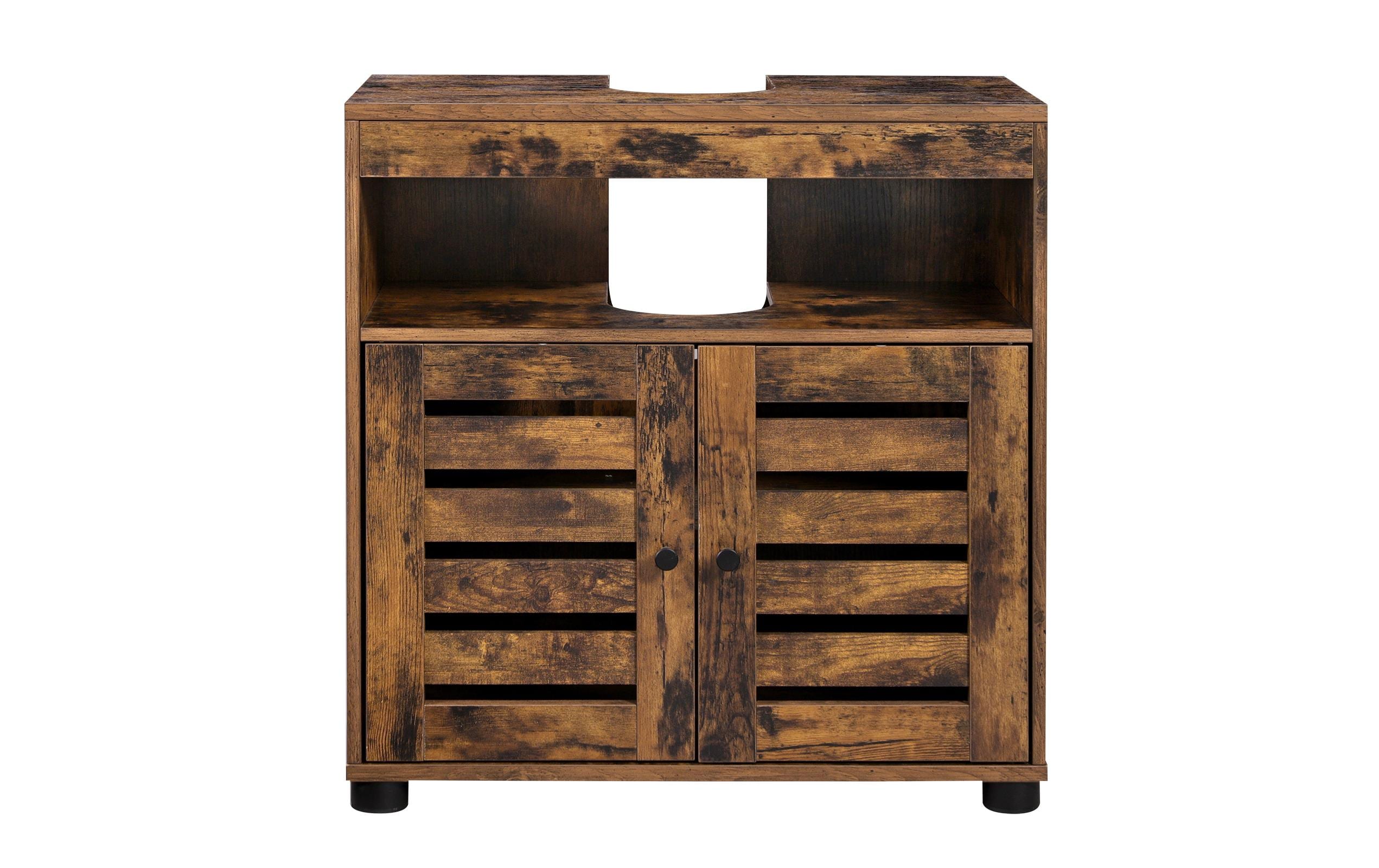 Waschbeckenunterschrank 60 x 63 cm, BraunBadezimmerregal