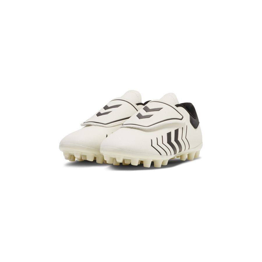 Hummel Chaussures de football Hattrick MG - Blanc/Noir Enfant