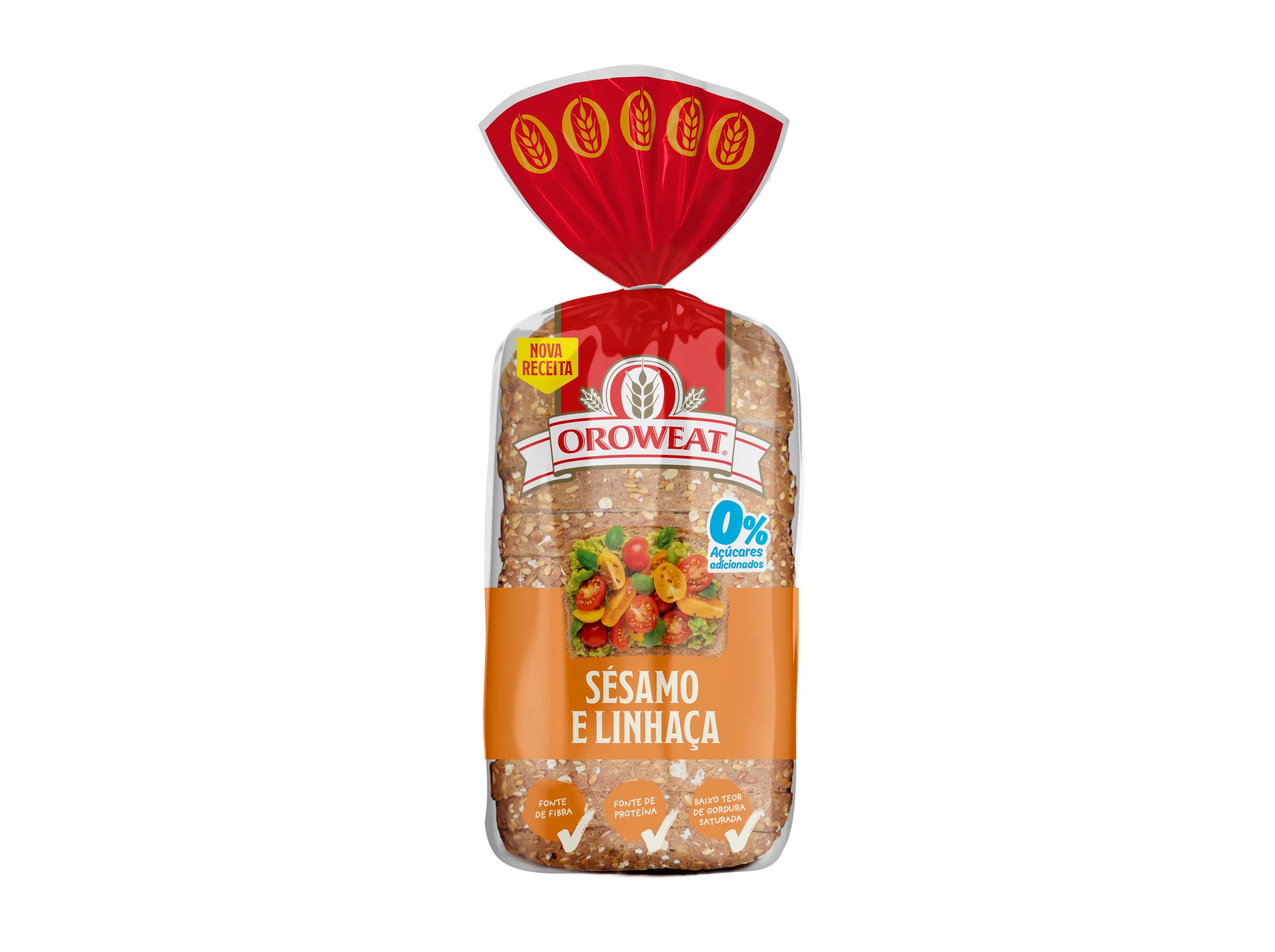 PÃO OROWEAT BIMBO SEMENTES DE SÉSAMO LINHAÇA 550G